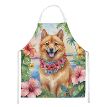 Load image into Gallery viewer, Finnish Spitz Luau Apron – Artist-Designed Kitchen, BBQ &amp; Craft Apron