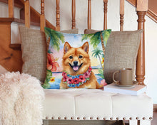 Load image into Gallery viewer, Finnish Spitz Luau Throw Pillow - 14x14 Decorative Pillow – Art for Your Home &amp; Patio