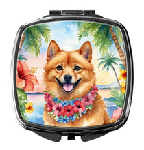 Load image into Gallery viewer, Finnish Spitz Luau Compact Mirror – Stylish Purse Mirror with Artistic Covers