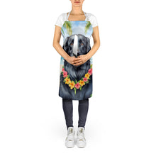 Load image into Gallery viewer, Flat-Coated Retriever Luau Apron – Artist-Designed Kitchen, BBQ &amp; Craft Apron