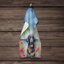 Load image into Gallery viewer, Flat-Coated Retriever Luau Kitchen Towel