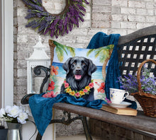 Load image into Gallery viewer, Flat-Coated Retriever Luau Throw Pillow