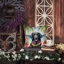 Load image into Gallery viewer, Flat-Coated Retriever Luau Throw Pillow