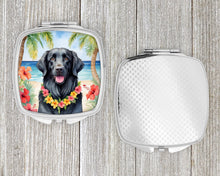 Load image into Gallery viewer, Flat-Coated Retriever Luau Compact Mirror – Stylish Purse Mirror with Artistic Covers