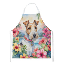 Load image into Gallery viewer, Fox Terrier Luau Apron – Artist-Designed Kitchen, BBQ &amp; Craft Apron