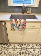 Load image into Gallery viewer, Fox Terrier Luau Kitchen Towel