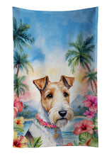 Load image into Gallery viewer, Fox Terrier Luau Kitchen Towel