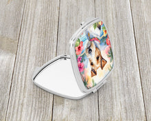 Load image into Gallery viewer, Fox Terrier Luau Compact Mirror – Stylish Purse Mirror with Artistic Covers