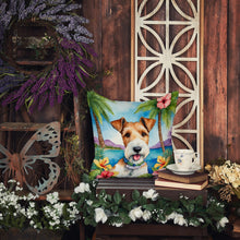 Load image into Gallery viewer, Fox Terrier Luau Throw Pillow