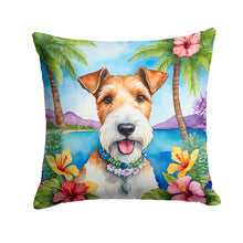 Load image into Gallery viewer, Fox Terrier Luau Throw Pillow