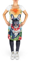 Load image into Gallery viewer, French Bulldog Luau Apron – Artist-Designed Kitchen, BBQ &amp; Craft Apron