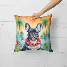 Load image into Gallery viewer, French Bulldog Luau Throw Pillow
