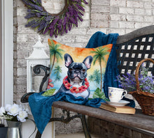 Load image into Gallery viewer, French Bulldog Luau Throw Pillow