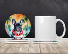 Load image into Gallery viewer, French Bulldog Luau Large Sandstone Coasters Pack of 4