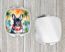 Load image into Gallery viewer, French Bulldog Luau Compact Mirror – Stylish Purse Mirror with Artistic Covers