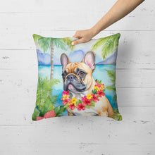 Load image into Gallery viewer, French Bulldog Luau Throw Pillow