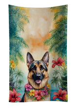 Load image into Gallery viewer, German Shepherd Luau Kitchen Towel