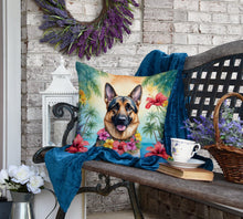 Load image into Gallery viewer, German Shepherd Luau Throw Pillow