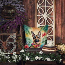 Load image into Gallery viewer, German Shepherd Luau Throw Pillow