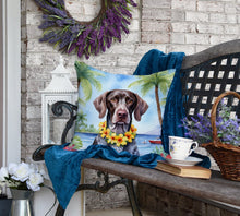 Load image into Gallery viewer, German Shorthaired Pointer Luau Throw Pillow