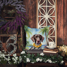 Load image into Gallery viewer, German Shorthaired Pointer Luau Throw Pillow