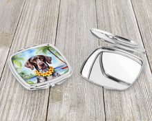 Load image into Gallery viewer, German Shorthaired Pointer Luau Compact Mirror – Stylish Purse Mirror with Artistic Covers