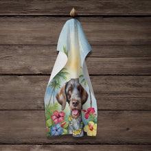 Load image into Gallery viewer, German Wirehaired Pointer Luau Kitchen Towel