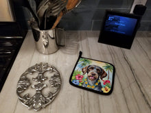 Load image into Gallery viewer, German Wirehaired Pointer Luau Pot Holders - Set of 2 Decorative Kitchen Helpers | Made in the USA