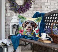 Load image into Gallery viewer, German Wirehaired Pointer Luau Throw Pillow