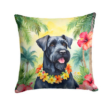 Load image into Gallery viewer, Giant Schnauzer Luau Throw Pillow - 14x14 Decorative Pillow – Art for Your Home &amp; Patio