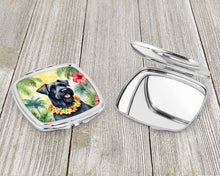 Load image into Gallery viewer, Giant Schnauzer Luau Compact Mirror – Stylish Purse Mirror with Artistic Covers