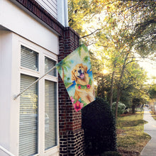 Load image into Gallery viewer, Golden Retriever Luau House Flag