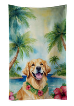 Load image into Gallery viewer, Golden Retriever Luau Kitchen Towel