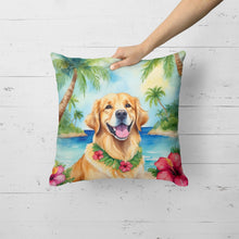 Load image into Gallery viewer, Golden Retriever Luau Throw Pillow