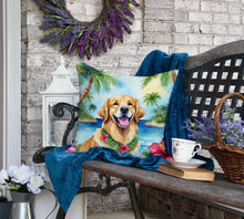 Load image into Gallery viewer, Golden Retriever Luau Throw Pillow