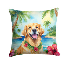 Load image into Gallery viewer, Golden Retriever Luau Throw Pillow