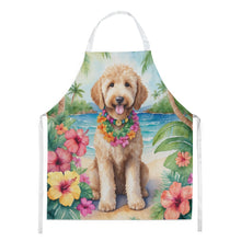 Load image into Gallery viewer, Goldendoodle Luau Apron – Artist-Designed Kitchen, BBQ &amp; Craft Apron