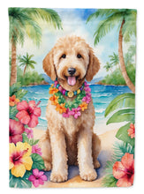 Load image into Gallery viewer, Goldendoodle Luau House Flag
