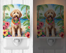 Load image into Gallery viewer, Goldendoodle Luau Ceramic Night Light