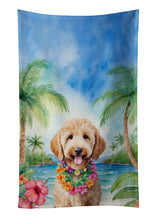 Load image into Gallery viewer, Goldendoodle Luau Kitchen Towel