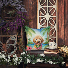 Load image into Gallery viewer, Goldendoodle Luau Throw Pillow