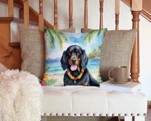 Load image into Gallery viewer, Gordon Setter Luau Throw Pillow - 14x14 Decorative Pillow – Art for Your Home &amp; Patio