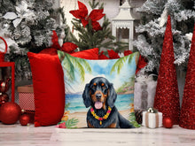 Load image into Gallery viewer, Gordon Setter Luau Throw Pillow - 14x14 Decorative Pillow – Art for Your Home &amp; Patio