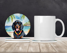 Load image into Gallery viewer, Gordon Setter Luau Large Sandstone Coasters Pack of 4