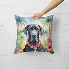 Load image into Gallery viewer, Great Dane Luau Throw Pillow