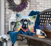 Load image into Gallery viewer, Great Dane Luau Throw Pillow