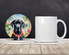 Load image into Gallery viewer, Great Dane Luau Large Sandstone Coasters Pack of 4
