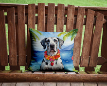Load image into Gallery viewer, Great Dane Luau Throw Pillow - 14x14 Decorative Pillow – Art for Your Home &amp; Patio