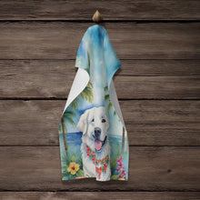 Load image into Gallery viewer, Great Pyrenees Luau Kitchen Towel