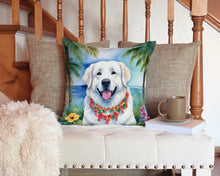 Load image into Gallery viewer, Great Pyrenees Luau Throw Pillow - 14x14 Decorative Pillow – Art for Your Home &amp; Patio